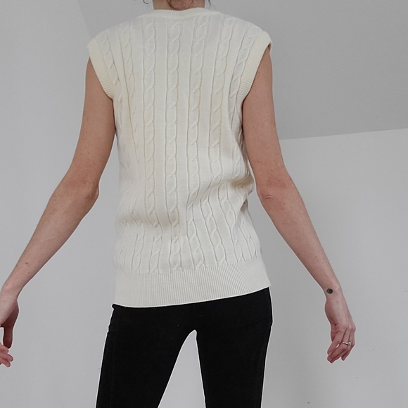 VINTAGE - WOOL BLEND KNIT VEST - Picture 5 of 10